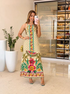 1041 - Vestido Viscolinho | INSPIRAÇÃO FARM - loja online