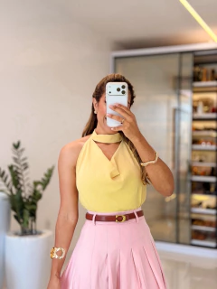 551 - Body crepe com poliamida | costas nua - Loja Boa Forma