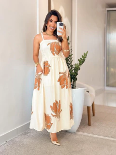 967 - Vestido Viscolinho | Alça com bojo na internet