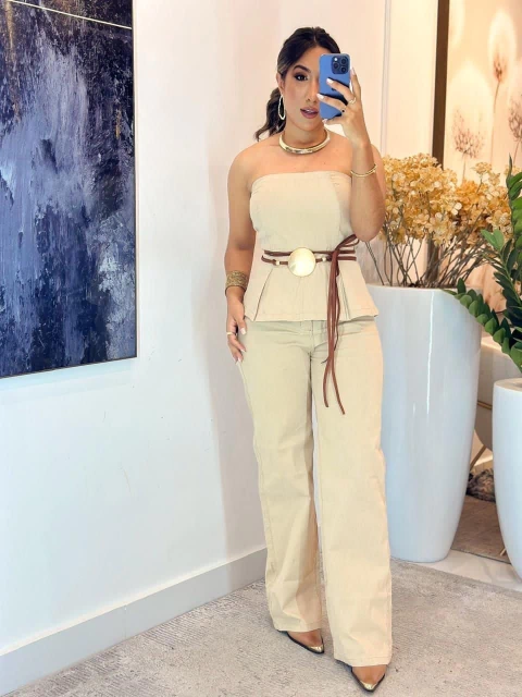 159 - Calça jeans | wide leg - comprar online