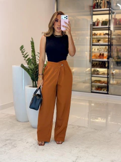 528 - Calça alfaiataria | detalhe no cós - loja online