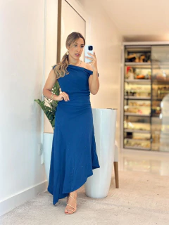 263 - Vestido crepe | Assimétrico - loja online