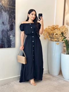 417 - Vestido Crepe | Ciganinha - comprar online