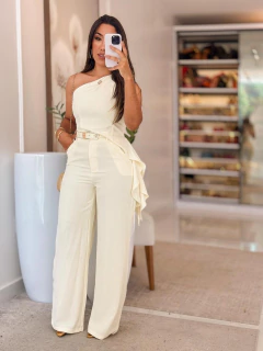 568 - Conjunto alfaiataria | Detalhe na lateral, Acompanha cinto na internet