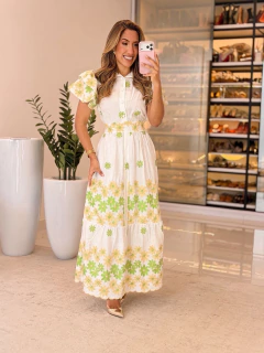 565 - Vestido viscolinho | dois babados - loja online