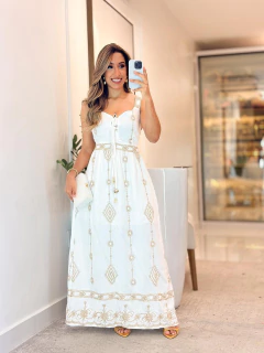 974 - Vestido linho | Indiano na internet