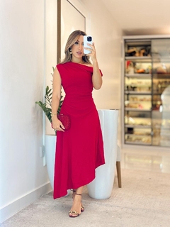 1082 - Vestido Crepe | Assimétrico na internet