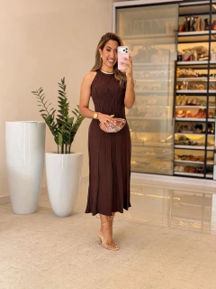 Imagem do 566 - Vestido tricô | gola alta