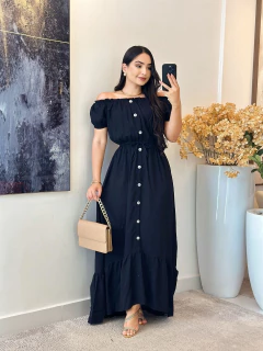 417 - Vestido Crepe | Ciganinha