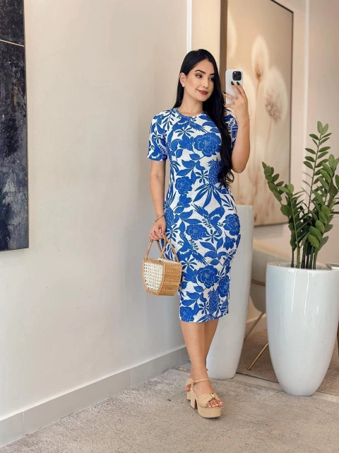 401 - Vestido Canelado | Justinho - comprar online