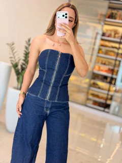 623 - Bata Jeans | Detalhe Zíper - comprar online