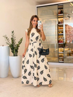 843 - Vestido crepinho | manga muscle