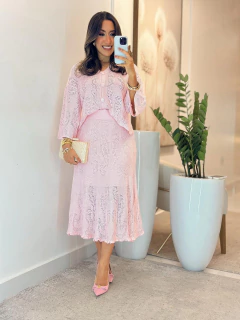 953- conjunto tricô | caquinho detalhe em botão