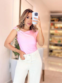 1067 - Body | Detalhe dourado - loja online