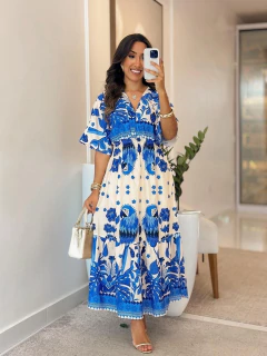 579 - Vestido salinas | gola V, INSPIRAÇÃO FARM na internet