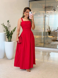 649 - Vestido linho marrant |