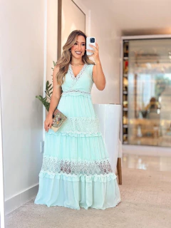 993 - Vestido Musseline | Gola V - loja online