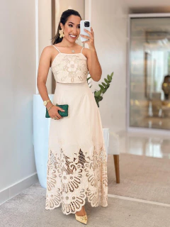 237 - Conjunto tricoline bordado - comprar online