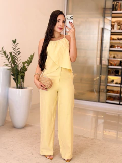 814 - Conjunto linho | blusa envelope - comprar online