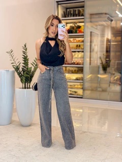 585 - Calça Jeans | Detalhes em brilho