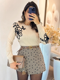 Imagem do 279 - Blusa tricô | Detalhe Macramé