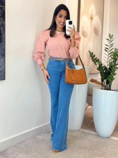 109 - Calça jeans | Pantalona na internet