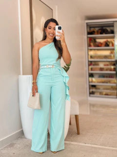 568 - Conjunto alfaiataria | Detalhe na lateral, Acompanha cinto - loja online