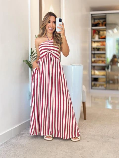 1080 - Vestido Viscolinho | Detalhe bolso faca - Loja Boa Forma