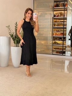 566 - Vestido tricô | gola alta - Loja Boa Forma