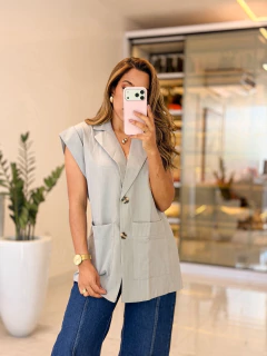 Imagem do 591 - Colete alfaiataria | detalhe em botões