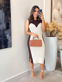 Imagem do 560 - Vestido tricô | Regata