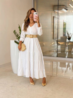 Imagem do 536 - Vestido viscolinho | detalhe botões