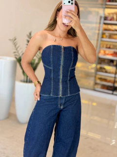 623 - Bata Jeans | Detalhe Zíper na internet