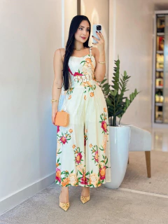 322 - Macacão Viscolinho | Floral na internet