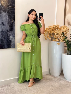 417 - Vestido Crepe | Ciganinha - Loja Boa Forma