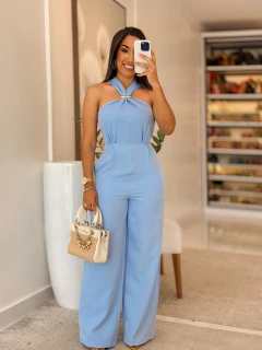 580 - Macacão alfaiataria | detalhe na gola - comprar online