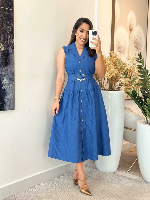700 - Conjunto Linho | Detalhe em botões - comprar online