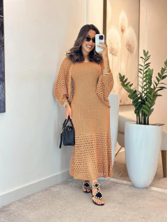 978 - Vestido Tricô | Com Cardigã - Loja Boa Forma