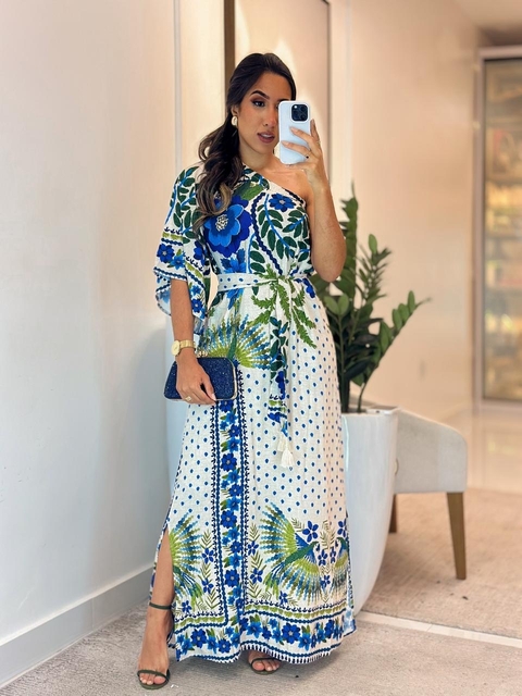1049 - Vestido Manga Única | Inspiração Farm - comprar online