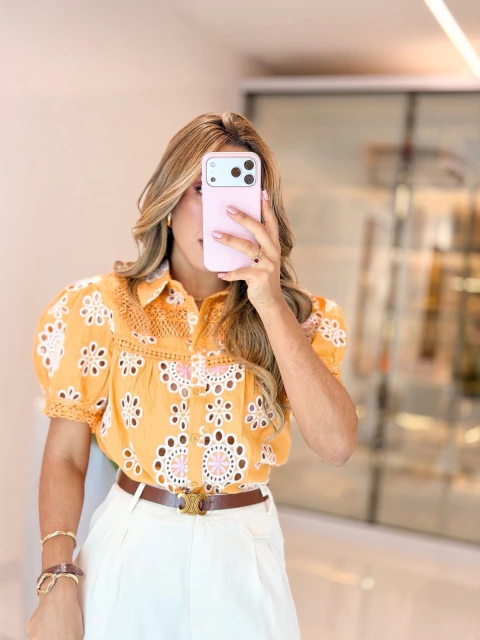 531 - Blusa lazer | bordada - comprar online