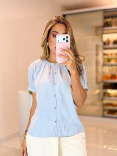 Imagem do 557 - Blusa linho | detalhes botões