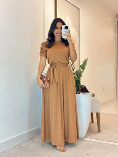 Imagem do 519 - Vestido crepinho | manga princesa