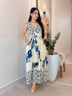 976 - Vestido Viscolinho | Acompanha cinto - Loja Boa Forma