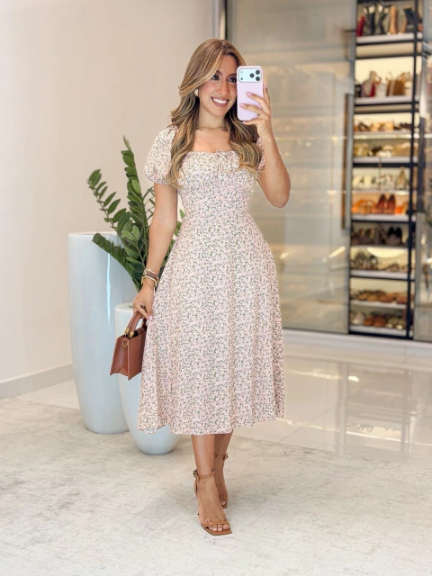 559 - Vestido Viscolinho | Camponesa - comprar online