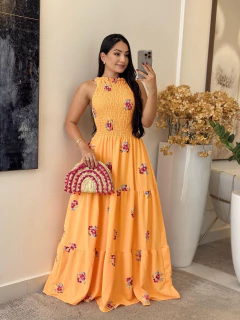 421 - Vestido Duna | elastico gola alta na internet