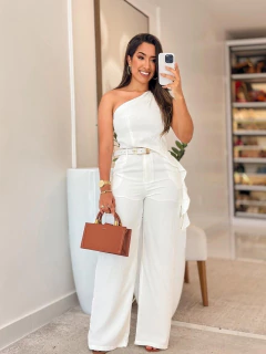 568 - Conjunto alfaiataria | Detalhe na lateral, Acompanha cinto na internet