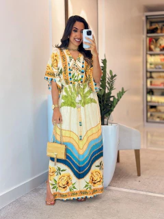 1046 - Vestido Viscolinho | Inspiração Farm - loja online