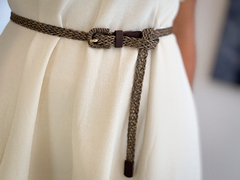 Cinto palha | detalhe couro - Loja Boa Forma