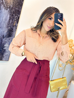 550 - Camisa Social | linho com bolso - loja online