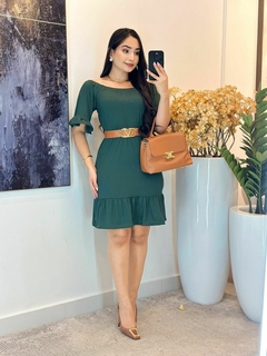 1032 - Vestido canelado | ciganinha - Loja Boa Forma